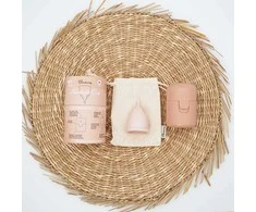 Menstruacinės taurelės ir sterilizatoriaus rinkinys BAMBOOZY, 1 vnt (M dydis)
