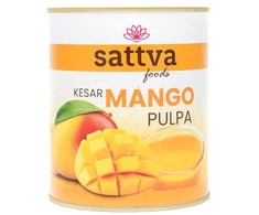 Sattva Ayurveda Konservuotų mangų tyrė Mango, Sattva Foods, 850g