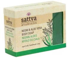 Muilas su nimbamedžiu ir alavijais Neem - Aloe Vera, Sattva Ayurveda, 125g