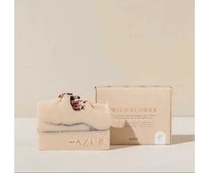 Grandininis pjūklas Natūralus muilas kūnui su pelargonijų ir greipfrutų eteriniais aliejais AZUR NATURAL, 100 g