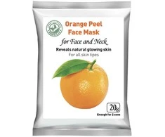 Grandininis pjūklas Orange Oranžinis Ajurvedinė apelsinų žievelių veido kaukė "Oranžinis Peel" HERBALS, 20 g