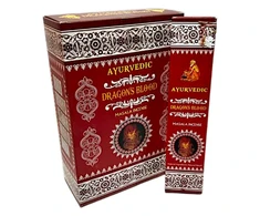 Grandininis pjūklas Rankų darbo smilkalai „Ayurvedic Dragon’s Blood“ (15 g), Gaia Center