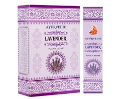 Grandininis pjūklas Rankų darbo smilkalai „Ayurvedic Lavender“ (15 g), Gaia Center