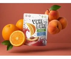 Grandininis pjūklas Vaisinės persikų ir apelsinų juostelės , VERI BERI,50g