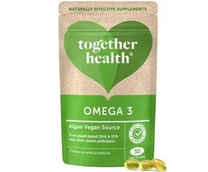 Grandininis pjūklas Veganiškas maisto papildas OMEGA TOGETHER, 30 kaps.