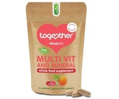 Grandininis pjūklas Vitaminų ir mineralų kompleksas MULTI VIT TOGETHER RAW, 30 kaps.