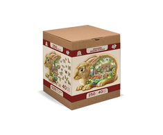 Wooden city Medinė dėlionė Woodencity Garden Bunny, 250 detalių