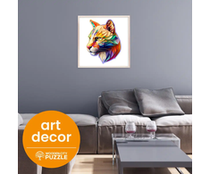 Hobilt Medinė dėlionė Woodencity Gaudy Cougar, 150 detalių
