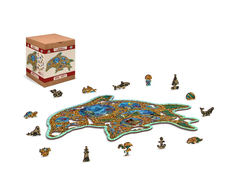 Wooden city Medinė dėlionė „Jūros brangenybės“ 250 detalių