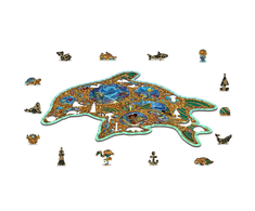 Wooden city Medinė dėlionė „Jūros brangenybės“ 250 detalių