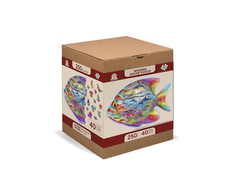 Wooden city Medinė dėlionė Woodencity Magic Fish, 250 detalių