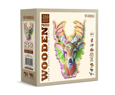 Hobilt Medinė dėlionė Woodencity Modish Deer, 250 detalių