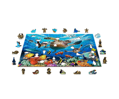 Wooden city Medinė dėlionė Woodencity Ocean Life, 500 detalių