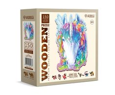Medinė dėlionė Woodencity Stylish Unicorn, 150 detalių