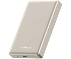 CANYON nešiojamas įkroviklis OnPower 510 slim magnetinis 10000 mAh PD20W smėlio spalvos