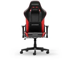 DXRACER Prince Series L juoda - raudona dirbtinės PVC odos ergonominė kėdė (F24-LTC-NR)