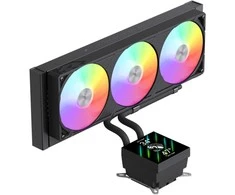 Gamemax CPU Liquid Cooler | GLACIER 360 LCD BK | Juodas