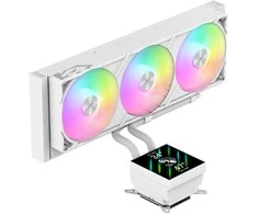 Gamemax CPU Liquid Cooler | GLACIER 360 LCD WH | Baltas