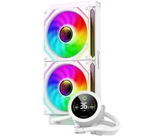 Gamemax CPU Liquid Cooler | ICEBURG 240 DIGITAL WH | Baltas