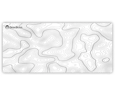 Kilimėlis Geekboss Zen Terrain, Baltas Topographic, XL