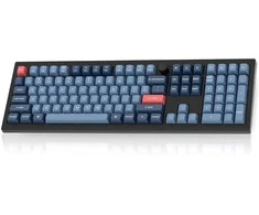 Keychron V6 Max Wireless (V6M-D1) - US išdėstymas - Hot-Swappable Gateron Jupiter Raudona Switches - Carbon Juodas (Juoda) Mechaninė Belaidė Žaidimų Klaviatūra