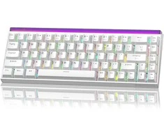 Klaviatūra Magegee Air68 Wireless Baltas, RGB, Poseidon Switch, US
