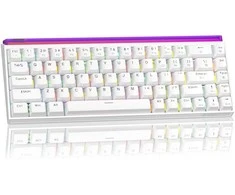 Klaviatūra Magegee Air68 Wireless Baltas, RGB, Poseidon Switch, US