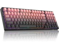 Klaviatūra Magegee Light100 Star Rožinė, RGB, Mėlyna Whale Switch, US