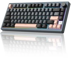 Klaviatūra Magegee Light75 Royal Mėlyna, RGB, Rožinė Bear Switch, US