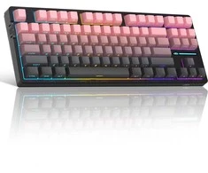 Klaviatūra Magegee Light87 Star Rožinė, RGB, Mėlyna Whale Switch, US