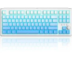 Klaviatūra Magegee SKY87 Baltas&amp;Mėlyna Gradient, RGB, Mėlyna Whale Switch, US