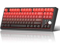 Klaviatūra Magegee SKY87 Raudona&amp;Juodas Gradient, RGB, Ivory Baltas Switch, US