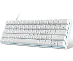 Klaviatūra Magegee STAR61 Baltas, Mėlyna Lighting, Raudona Switch, US