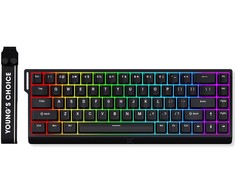 MCHOSE Ace 68 laidinė magnetinė žaidimų klaviatūra | US | Ice Mėlyna Magnetic Switch | Juoda