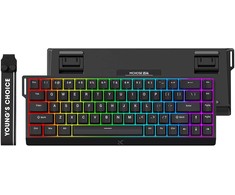 MCHOSE Ace 68 laidinė magnetinė žaidimų klaviatūra | US | Ice Mėlyna Magnetic Switch | Juoda