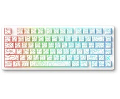 MCHOSE Jet 75 laidinė magnetinė žaidimų klaviatūra | US | Kailh God Switch | Balta Topograhic