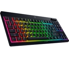 Razer | BlackWidow V4 Low-Profile Tenkeyless HyperSpeed | Klaviatūra | Belaidis | JAV | Bluetooth | Žalias jungiklis | Juodas
