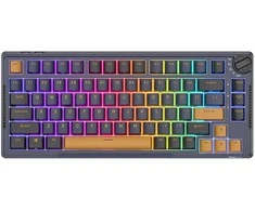 Royal Kludge RK H81 - US išdėstymas - Hot-Swappable Brown Switches - Star Night (Juoda) Mechaninė Belaidė Žaidimų Klaviatūra