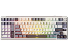 Klaviatūra ROYAL KLUDGE L98 Sandalwood Brown, Kreminis Switch, US