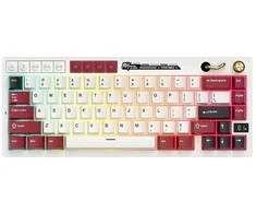 Royal Kludge M65 RGB Famicom klaviatūra | 60%, karšto keitimo, kreminės spalvos jungikliai, JAV