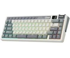 Royal Kludge M70 RGB Cyan belaidė klaviatūra | 75%, Hot-swap, Creamy switches, US