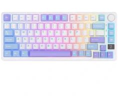Klaviatūra Royal Kludge RK M75 (Taro Milk) - RK rusvai gelsvas switches