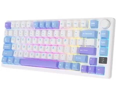 Klaviatūra Royal Kludge RK M75 (Taro Milk) - RK rusvai gelsvas switches