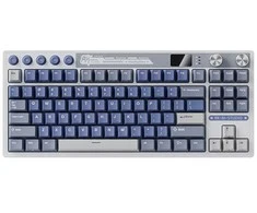 Royal Kludge RK M87 Ocean Mėlyna belaidė klaviatūra | TKL, Hot-swap, Kreminis switches, US