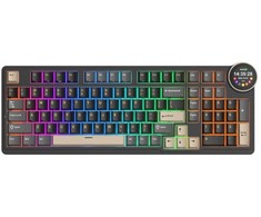 Klaviatūra ROYAL KLUDGE N99 Phantom, rusvai gelsvas Switch, US
