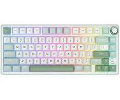 Klaviatūra ROYAL KLUDGE R75 Sky Cyan, K Sidabrinis Switch, RU