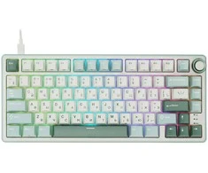Klaviatūra ROYAL KLUDGE R75 Sky Cyan, K Sidabrinis Switch, RU