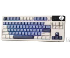 Royal Kludge S85 RGB Horizon Mėlyna belaidė klaviatūra| 80% TKL, Hot-swap, Cloud switches, US