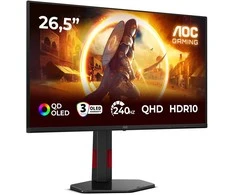 Monitorius AOC | Q27G4ZDR | 27 " | QD-OLED | QHD | 16:9 | 240 Hz | 0.03 ms | 2560 x 1440 pikselių | 400 cd/m² | HDMI jungtys quantity 2 | Juodas