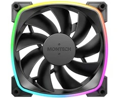 Montech Montech AX120 PWM ARGB ventiliatorius, 3 pak., juodas - 120mm